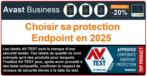 Comment choisir son antivirus quand on est une entreprise ? CAT – Cloud Antivirus Technologies, Avast Tunisie à Menzah 7 Ariana ville recommande Avast Ultimate Business Security, solution professionnelle primée AV-TEST et AV-Comparatives, conçue pour protéger les réseaux d’entreprise, serveurs, postes de travail et données sensibles. Antivirus nouvelle génération géré dans le cloud avec plateforme Avast Business Hub permettant une administration centralisée, visibilité en temps réel sur les cybermenaces, rapports complets et contrôle des appareils à distance. La solution combine antivirus premium avec six boucliers de protection : bouclier fichiers, web, messagerie, comportemental, antiransomwares et sandbox pour isoler les applications suspectes. CyberCapture analyse intelligemment les fichiers inconnus dans le cloud pour bloquer les malwares avancés. Le pare-feu professionnel, la protection USB, la protection des mots de passe et la sécurité webcam empêchent le piratage, l’espionnage et les violations de données. VPN SecureLine chiffre les connexions Wi-Fi publiques, tandis que Patch Management ou gestion automatisée des correctifs simplifient la gestion et maintiennent systèmes, applications et serveurs à jour.